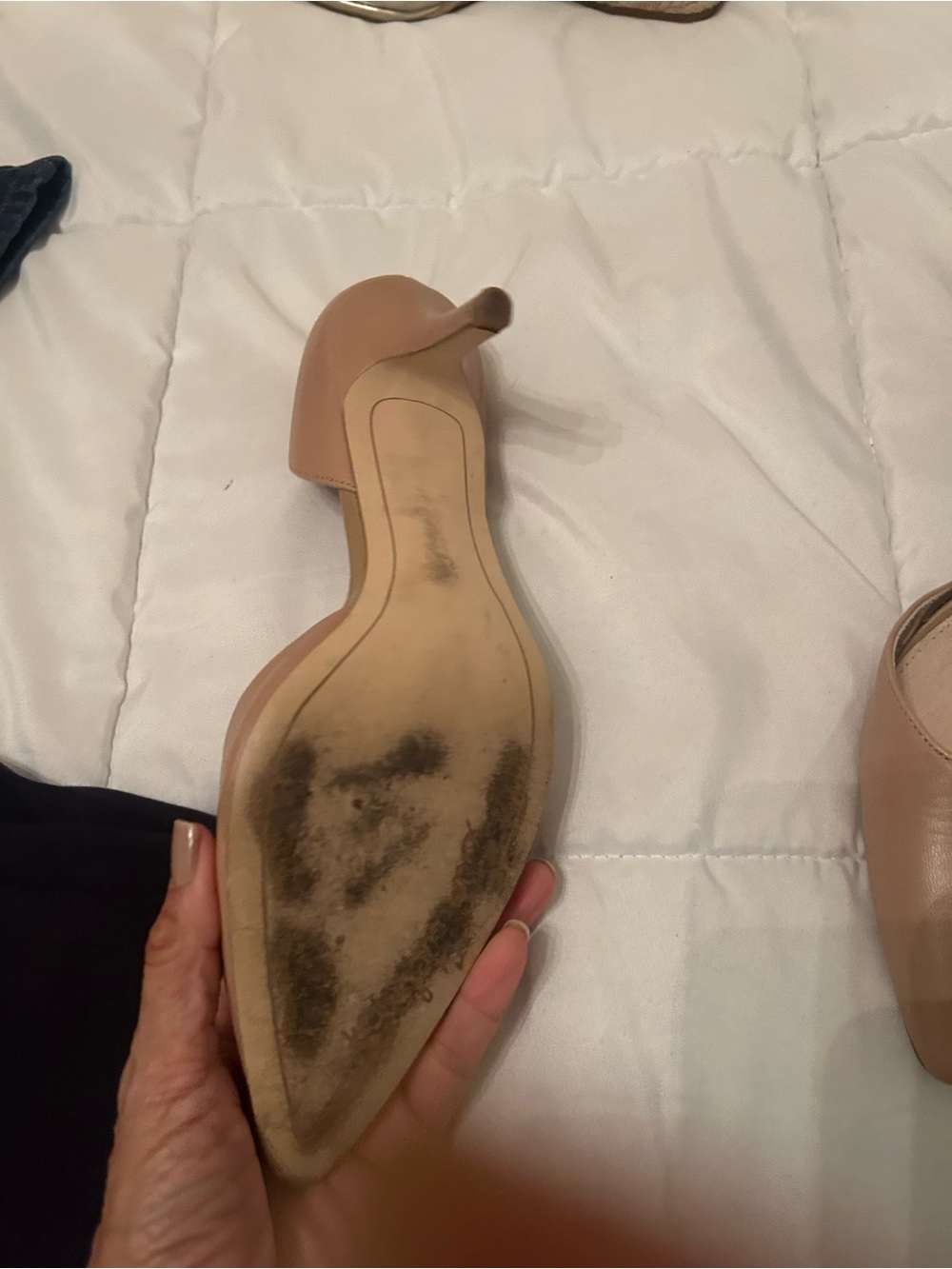 Sam Edelman Women's Nude Pointed D'Orsay heels sz 9 - Picture 3 of 4